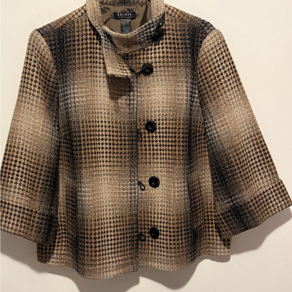 Liz Claiborne Axcess Brown and Black Jacket